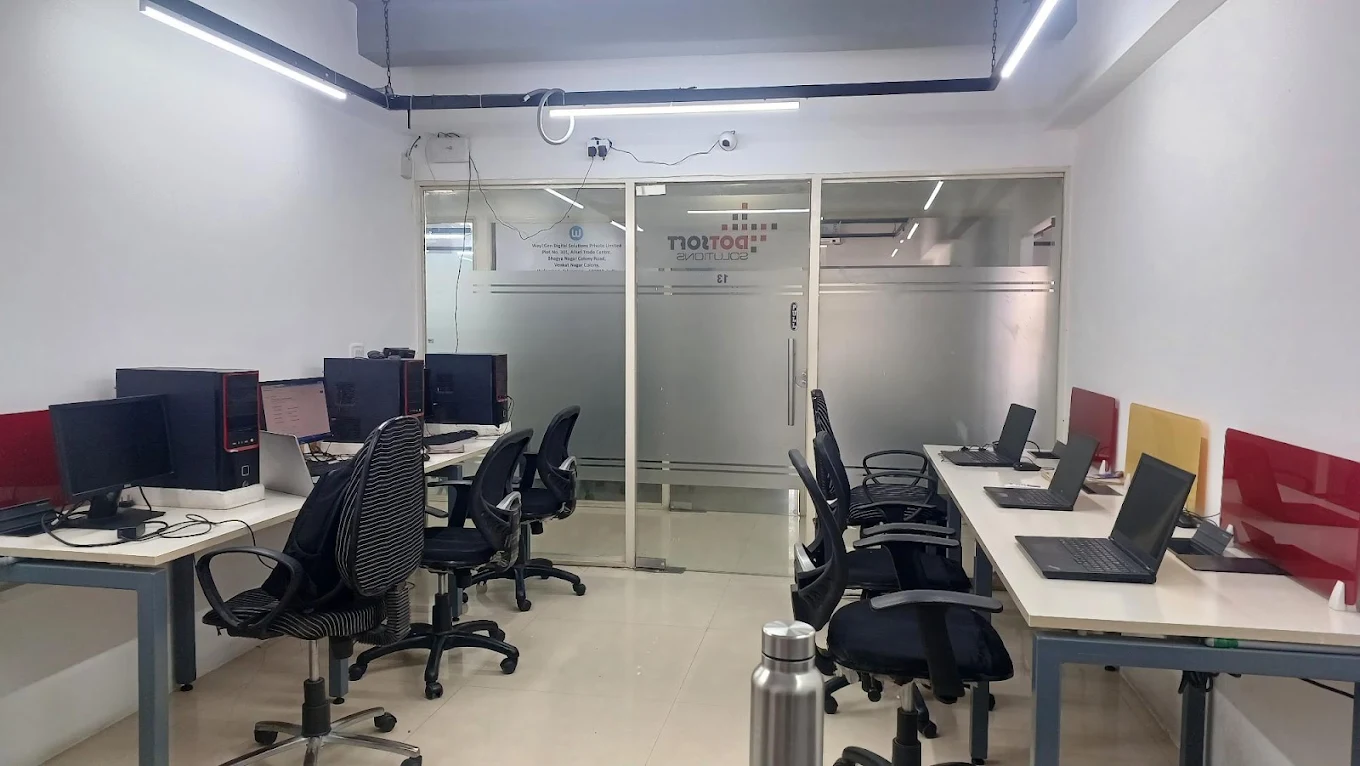 Dotsoft Solutions workspace with desks and computers