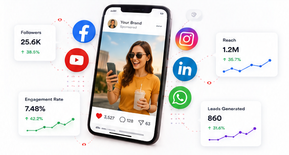Social Media Marketing illustration